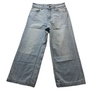 DL1961 Jeans Womens 25 Ibiza Wash Hepburn High Rise Wide Leg Relaxed Cropped 27W